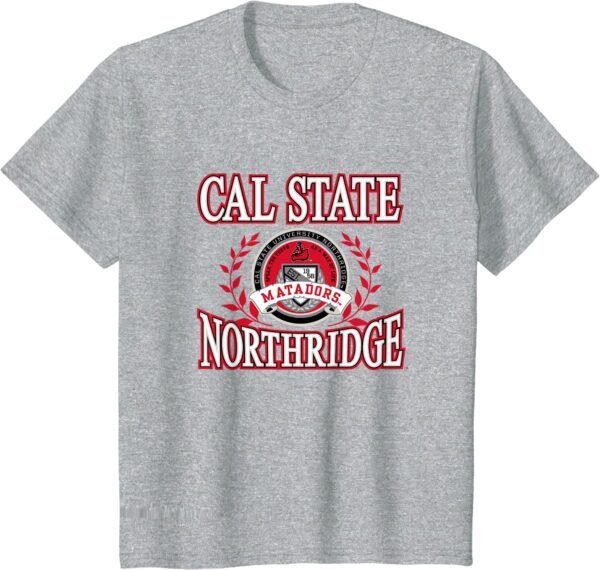 Cal State Northridge Matadors Laurels Logo T-Shirt - Image 9