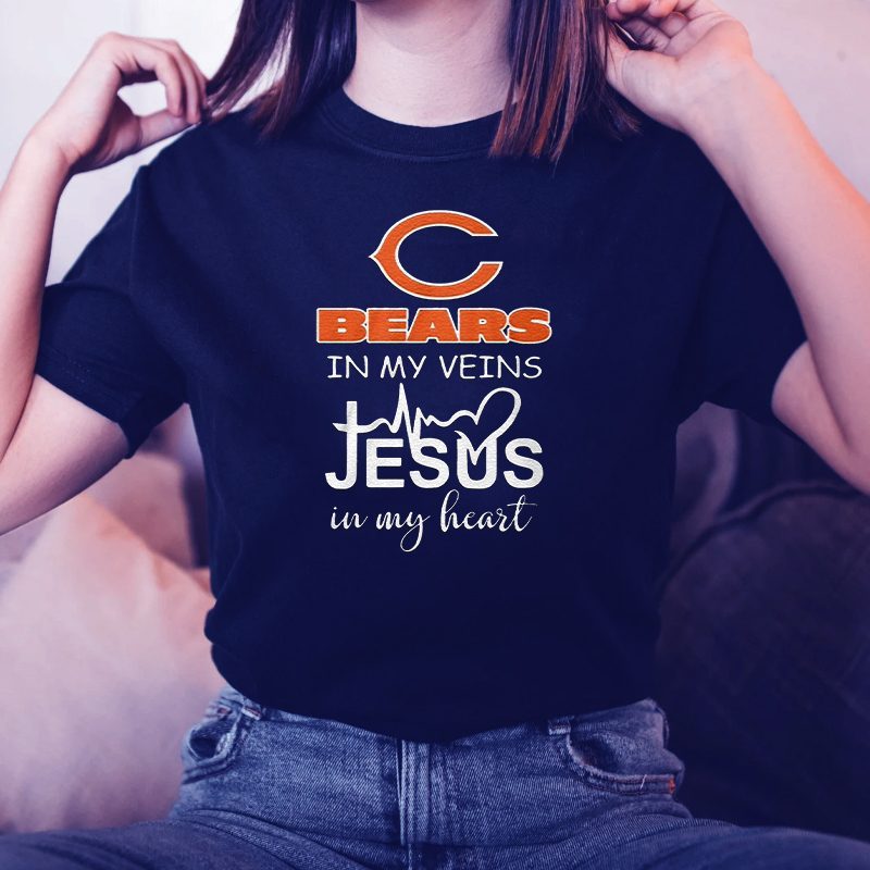 Chicago Bears In My Veins Shirts 4 Chicago Bears In My Veins TShirts