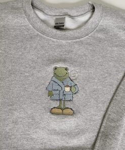 Embroidered Frog Shirt, l Comfy Frog T-Shirts