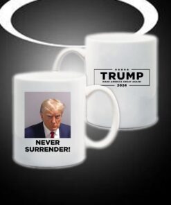 MAGA 47 Trump Never Surrender Coffee Mug