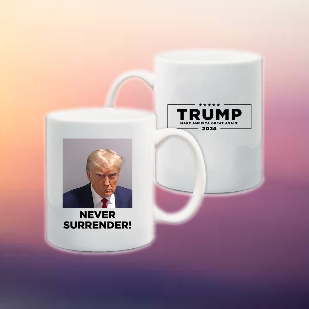 Never Surrender Black Coffee Mug 4 Never Surrender Black Coffee Mug 5