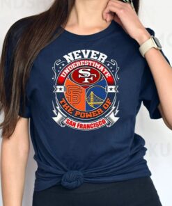 Never Underestimate The Power Of San Francisco Team Sport T-Shirts