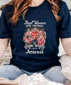 Real Women Love Football Smart Women Love The Arsenal 2023 T-Shirts