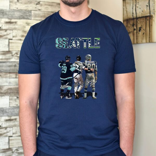 Seattle Kraken Seattle Seahawks And Seattle Mariners TShirts