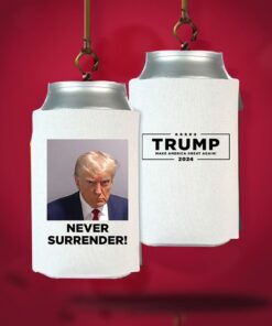 Trump Never Surrender Beverage Cooler White