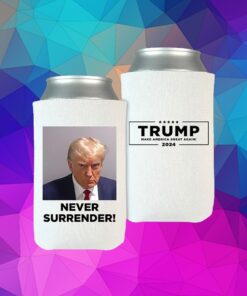 Trump Never Surrender Tweet Beverage Cooler