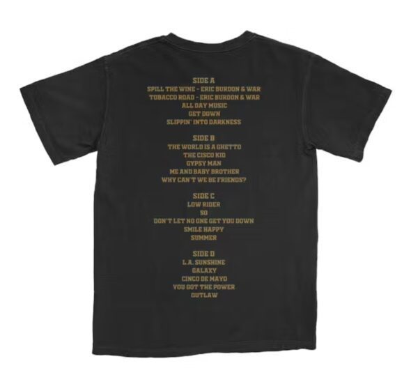 War Greatest Hits Shirt Back