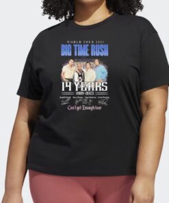 World tour 2023 big time rush 14 years 2009 2023 can’t get enough tour signatures shirts