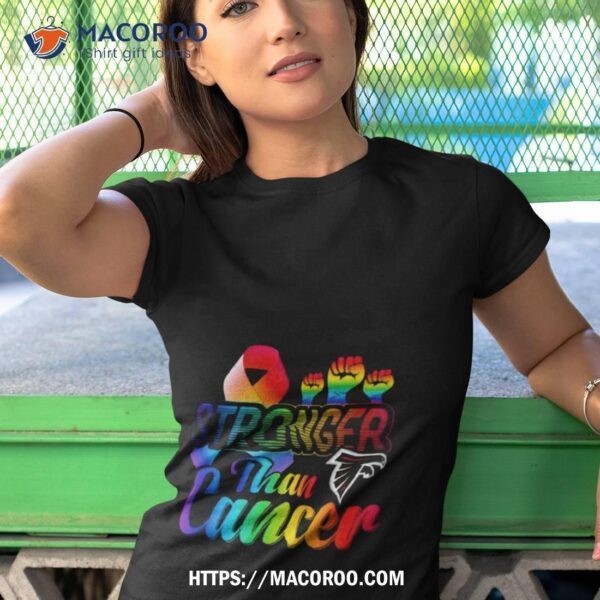 Atlanta Falcons Stronger Than Cancer Shirt - Image 4