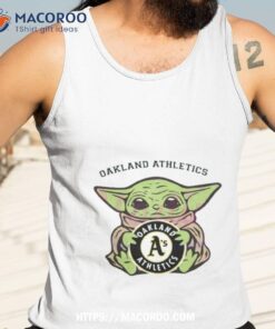 baby yoda hug logo oakland athletics sport 2023 shirt tank top 3