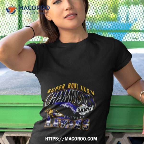 Baltimore Ravens Super Bowl Xxxv Champions Shirt - Image 4