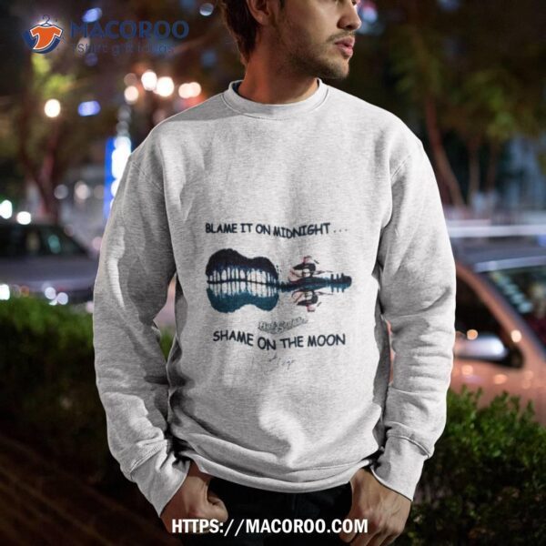 Bob Seger Blame It On Midnight Shame On The Moon Signature 2023 Shirt - Image 3