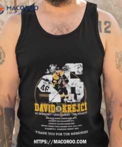 david krejci 16 seasons 1032 games 786 points thank you for the memories shirt tank top