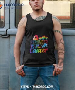 detroit lions stronger than cancer shirt tank top 2