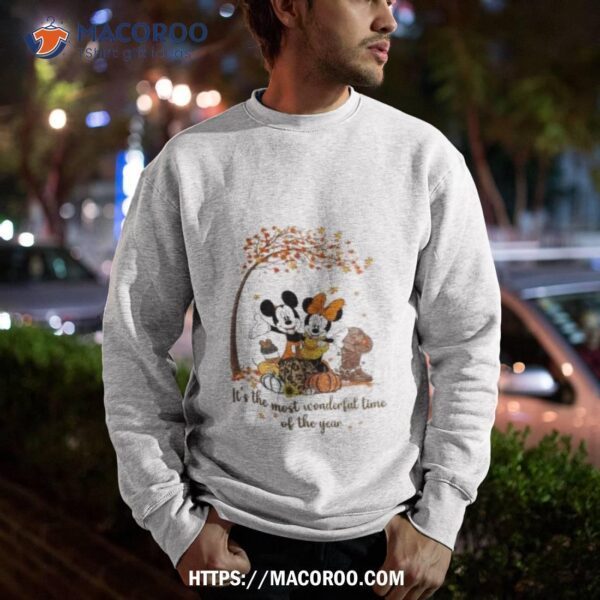 Disney Mickey Mouse And Minnie Mouse It’s The Most Wonderful Time Of The Year 2023 Shirt - Image 3