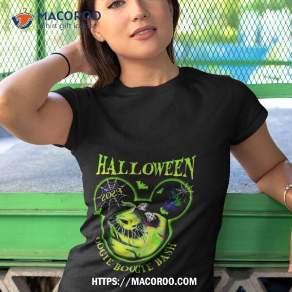 Disney Oogie Boogie Bash 2023 Halloween Mickey Head Shirt - Image 4