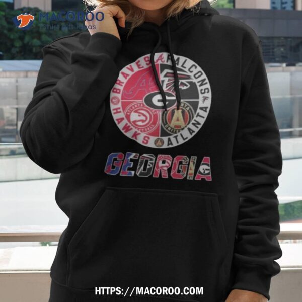 Georgia Atlanta Braves Falcons Hawks Shirt - Image 2