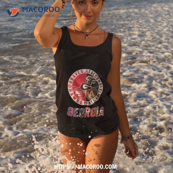 Georgia Atlanta Braves Falcons Hawks Shirt - Image 4