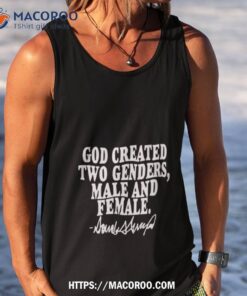 god created two genders male and female shirt tank top