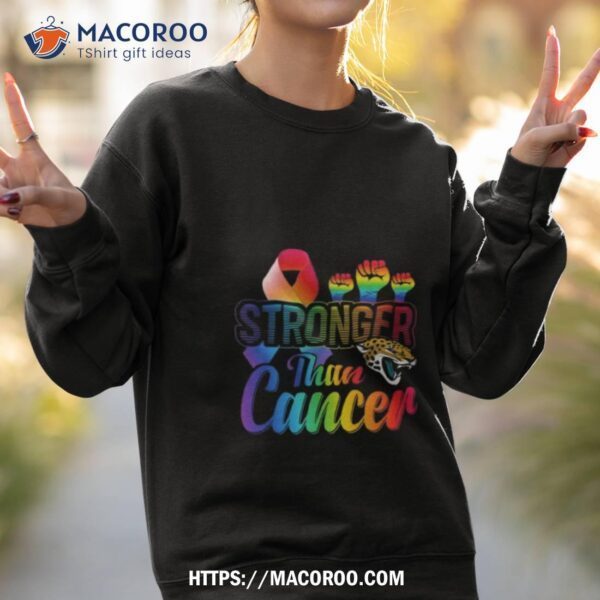 Jacksonville Jaguars Stronger Than Cancer Shirt - Image 3