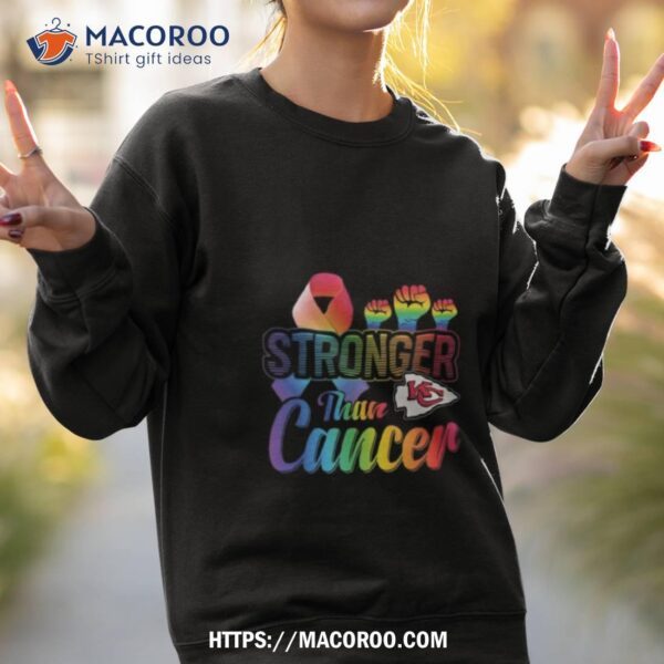 Kansas City Chiefs Stronger Than Cancer Shirt - Image 3