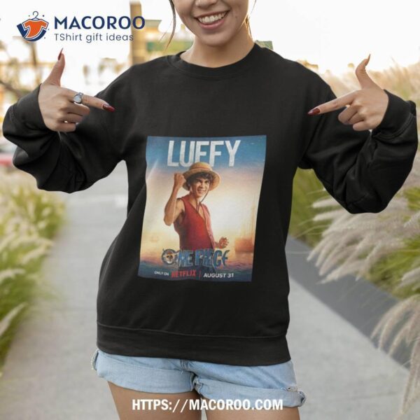 Luffy One Piece Live Action Netflix Poster Shirt - Image 3