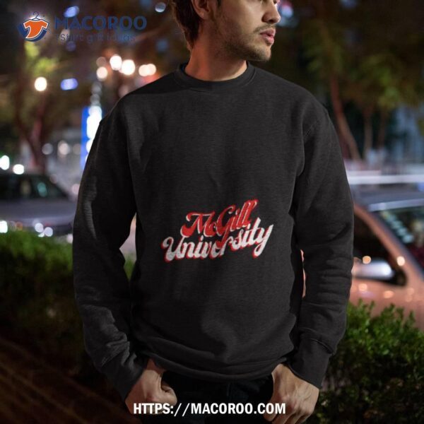 Mcgill University Logo Canadian Shirt - Image 3