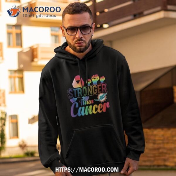 Miami Dolphins Stronger Than Cancer Shirt - Image 2
