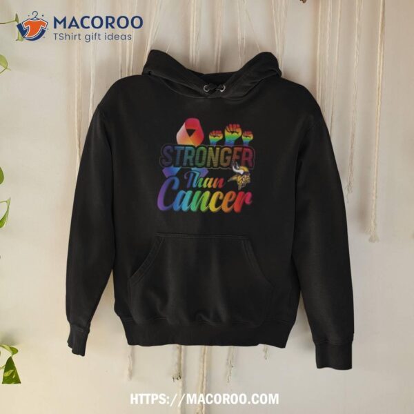 Minnesota Vikings Stronger Than Cancer Shirt - Image 2