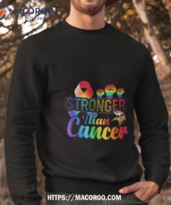minnesota vikings stronger than cancer shirt sweatshirt