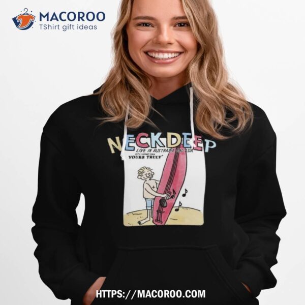 Neck Deep Live In Australia And Asia Tour 2023 With Supporter From Yours Truly Concert Shirt - Image 3