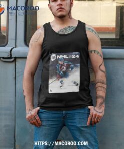 nhl 24 cover athlete cale makar ea sports game cover colorado avalanche shirt tank top 2