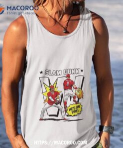 slam dunk de la cruz and matt mclain mlbpa he s on fire shirt tank top