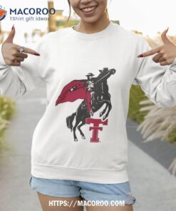 texas tech red raiders throwback masked rider shirt sweatshirt
