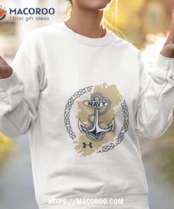 under armour white navy midshipmen 2023 aer lingus college football classic map performance shirt sweatshirt 2