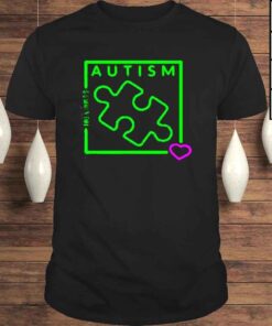 Autism awareness no limits puzzle and heart shirt