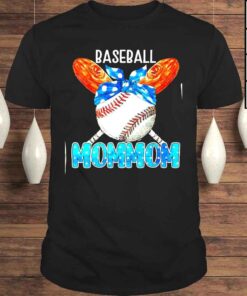 Bandana Game Day Baseball Mommom Team Sports Tee Shirt