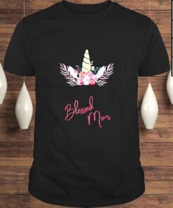 Blessed Mom Cute Unicorn TShirt