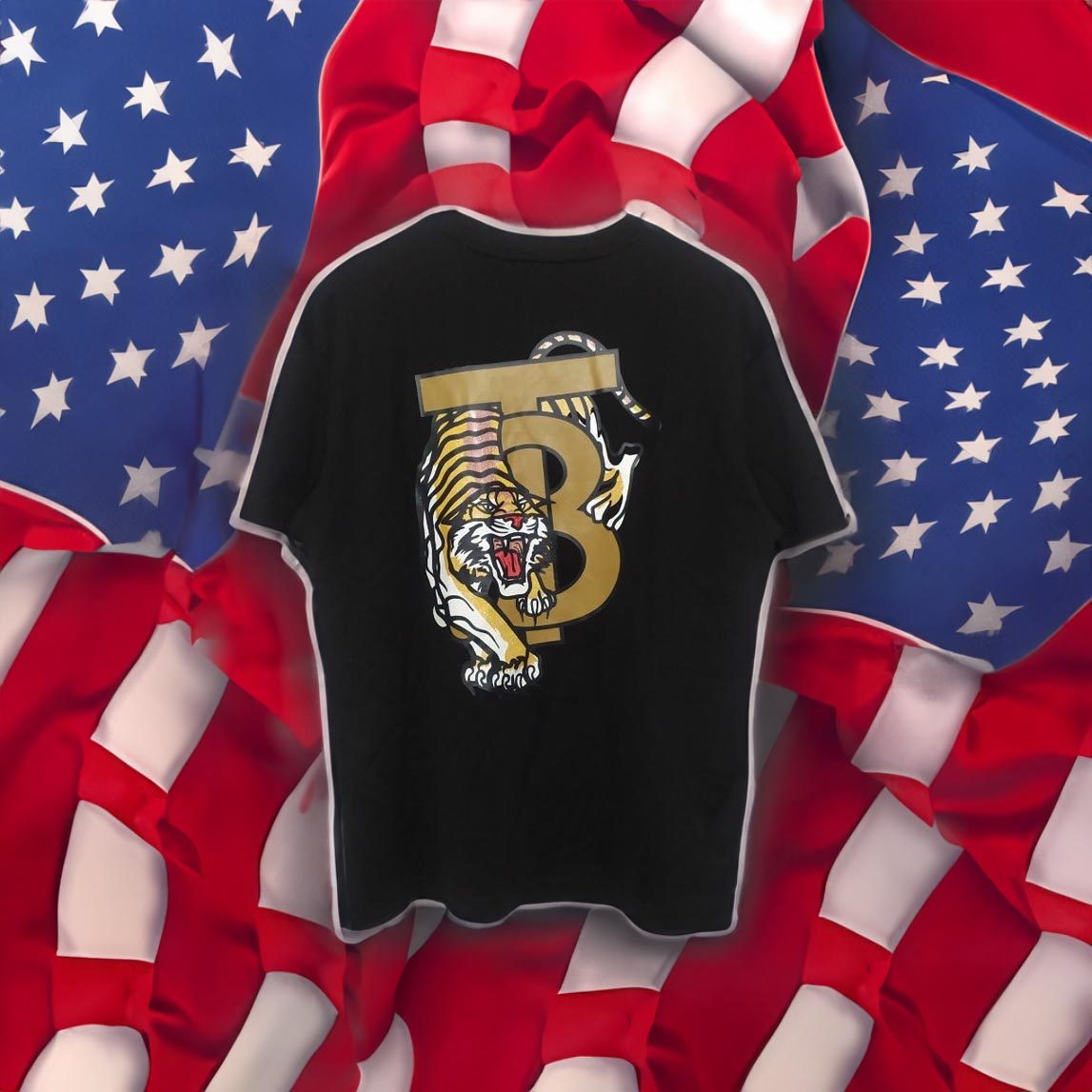 Burberry Tb Tiger Logo Oversized T-shirt 4 Burberry Tb Tiger Logo Oversized shirt