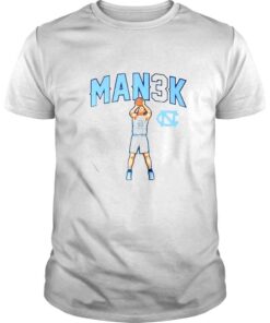 Carolina Tar Heels Brady Manek MAN3K logo shirt