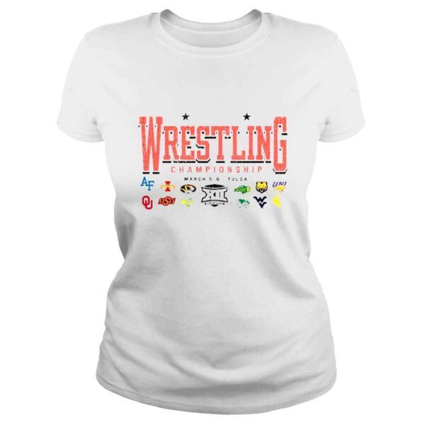 2022 Big 12 Wrestling Championship March 56 Tulsa shirt - Image 3