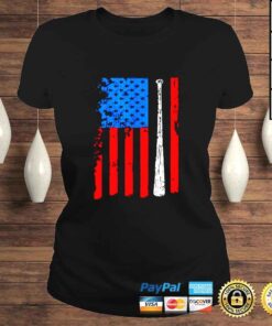 ClassicLadies American Flag Baseball TShirt