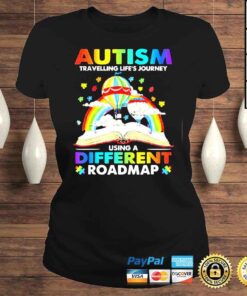 ClassicLadies Autism Travelling Lifes Journey Using A Different Roadmap Tee Shirt