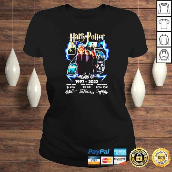 Harry Potter 25 years of 1997 2022 signatures Tshirt - Image 3