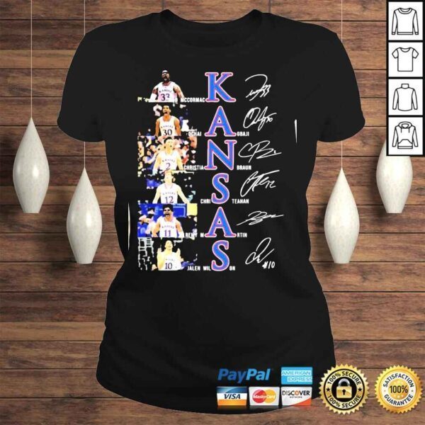 Kansas football signatures 2022 shirt - Image 3