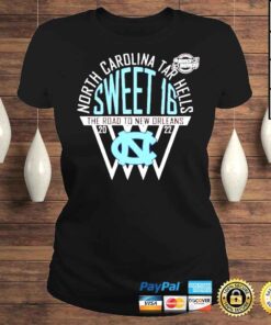 ClassicLadies North Carolina Mens Basketball 2022 NCAA Sweet 16 The Road To New Orleans Shirt