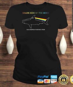 ClassicLadies Pink Floyd shark side of the moon galveston fishing pier shirt