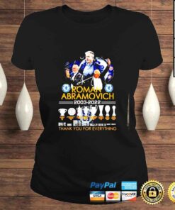 ClassicLadies Roman Abramovich 20032022 thank you for the memories signature shirt