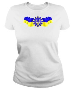 ClassicLadies Ukrainian Coat Of Arms And National Flag Shirt Colin Abbott Zelensky