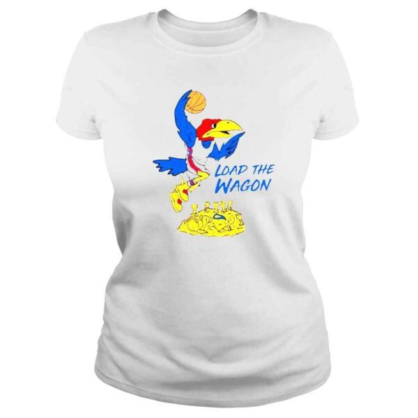 kansas Jayhawks load the wagon shirt - Image 3